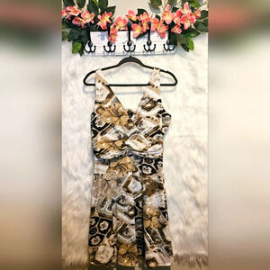 Click Collection Desert Hibiscus Tank Dress